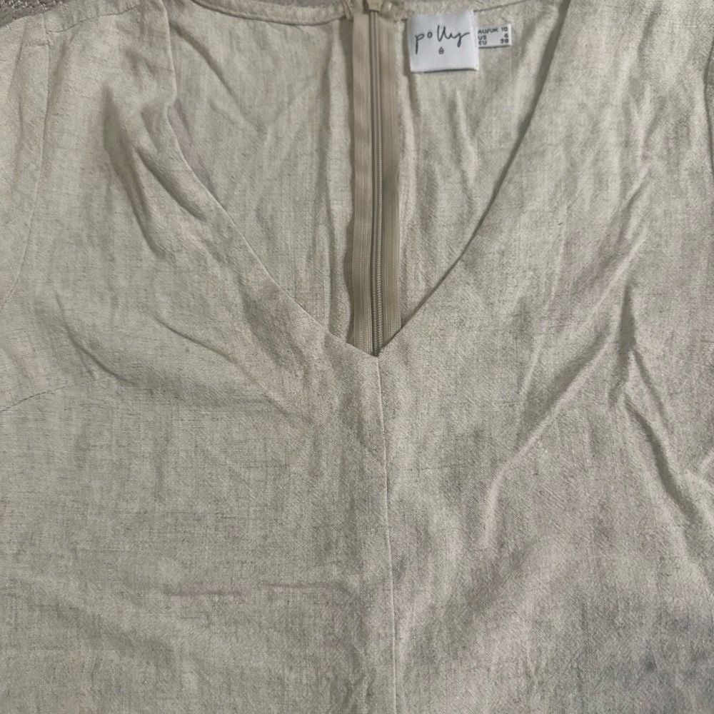 Princess Polly tan short romper  size 6 - Picture 6 of 6